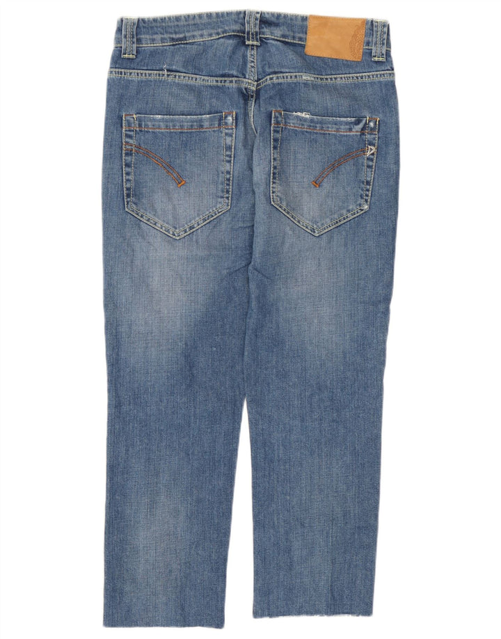 Dondup Jeans recortados femininos W26 L23 algodão azul