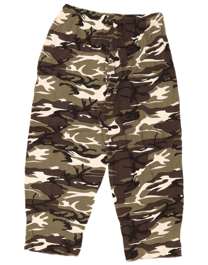 Calça de treino masculina VINTAGE 2XL camuflagem verde
