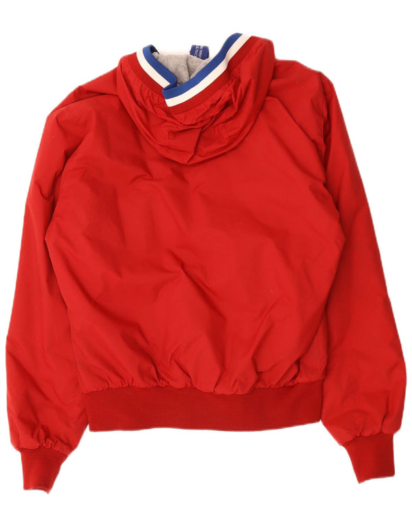 Jaqueta bomber masculina com capuz North Sails Reino Unido 36 poliéster vermelho pequeno