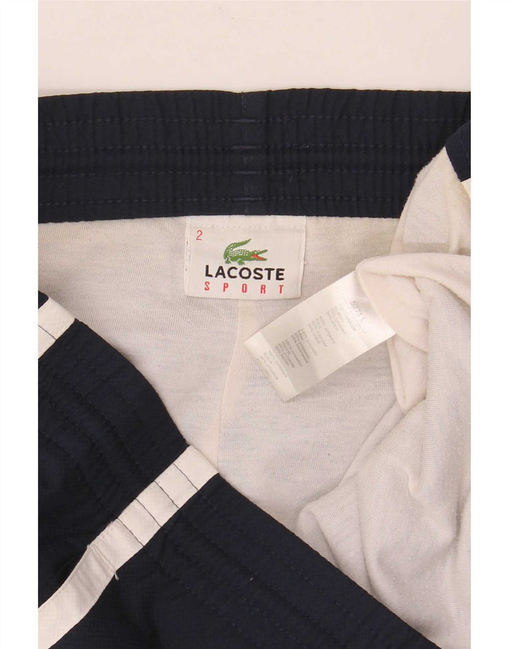Lacoste Mens Sport Shorts Tamanho 2 XS Azul Marinho Colourblock Poliéster