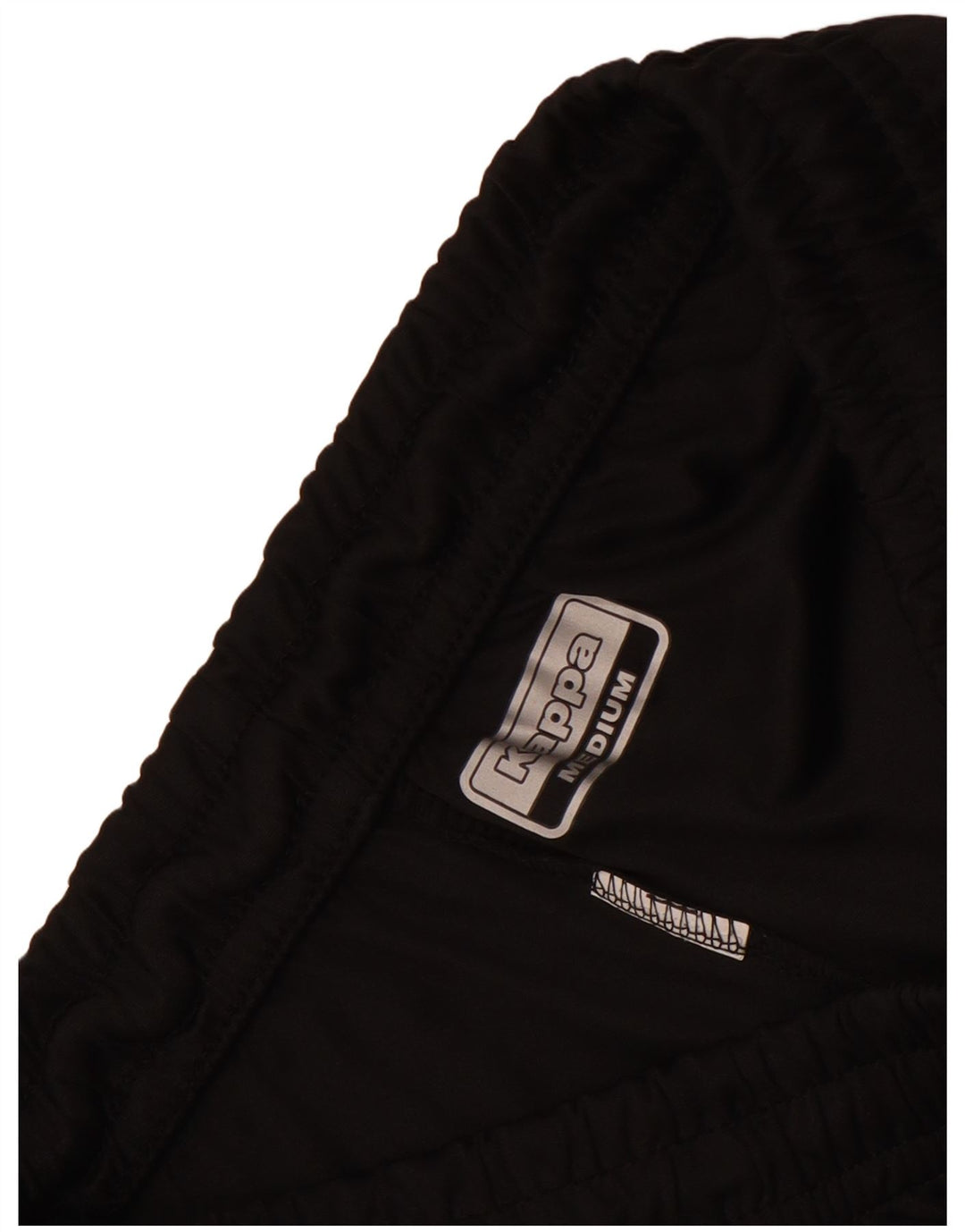 Shorts esportivos masculinos Kappa médio preto