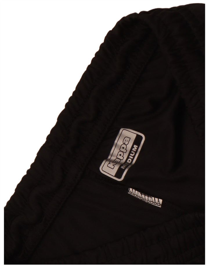 Shorts esportivos masculinos Kappa médio preto