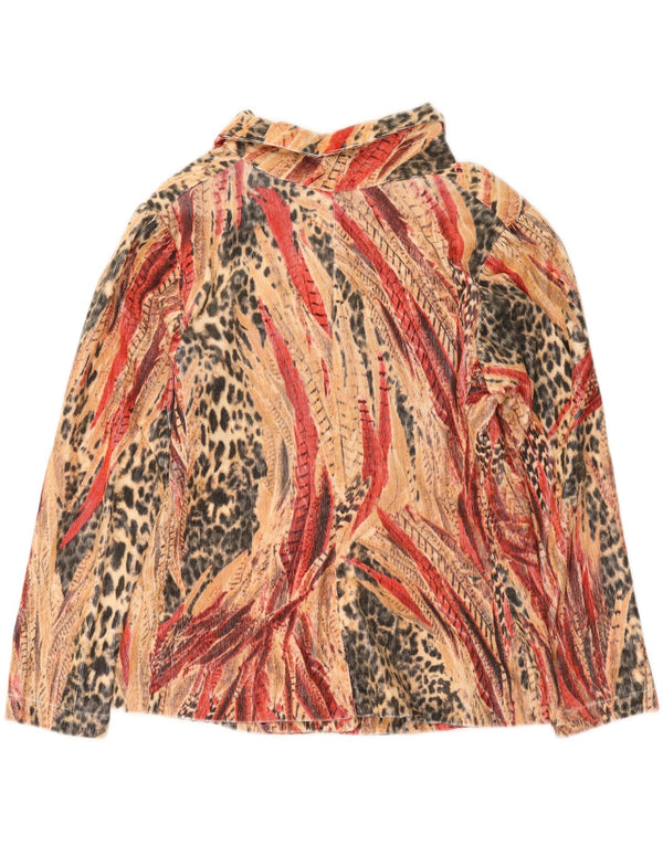 Jaqueta blazer feminina vintage com 4 botões Reino Unido 10 pequena multicolorida