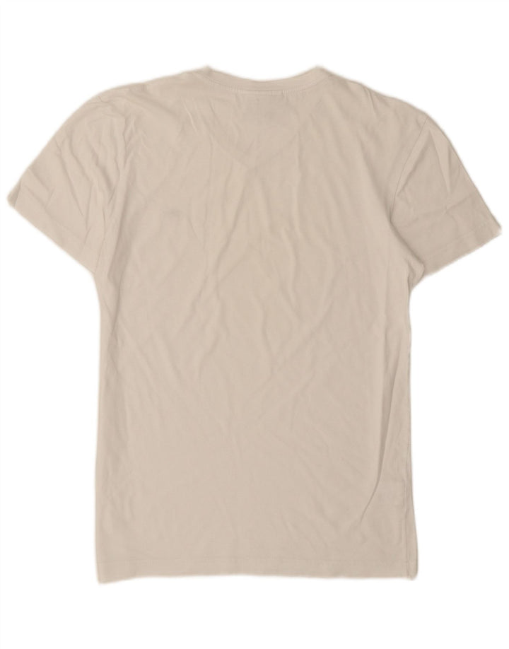 Camiseta masculina Lacoste Regular Fit tamanho superior 3 pequeno algodão branco