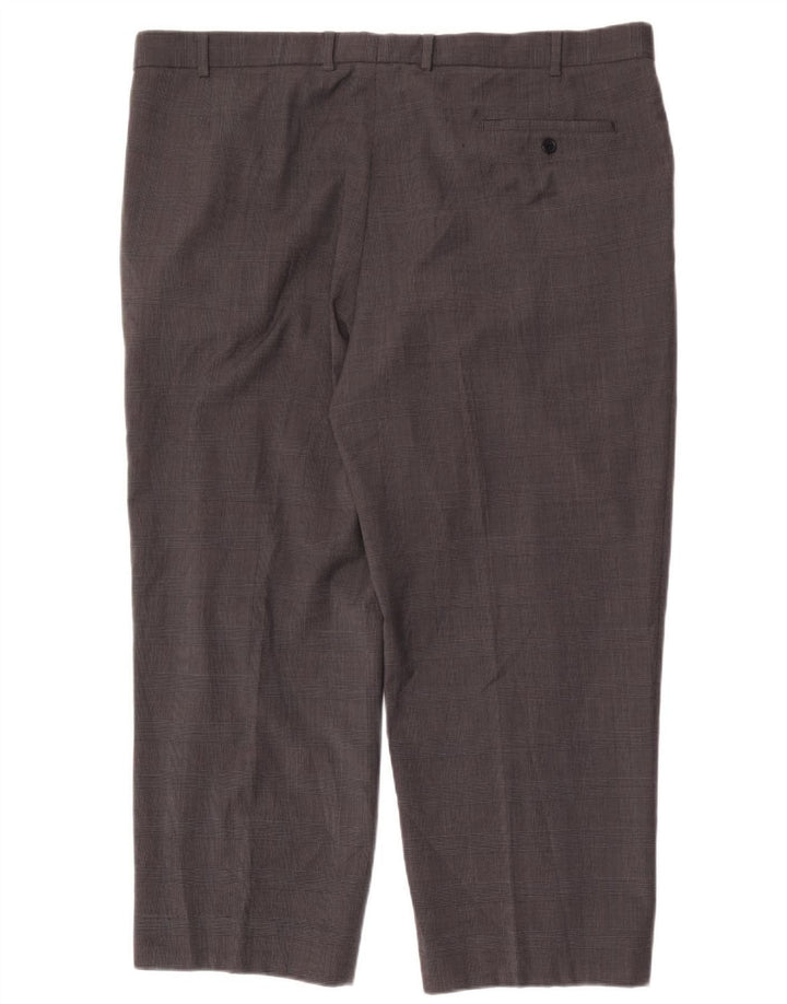 Calça masculina Marks & Spencer sob medida W42 L26 azul marinho
