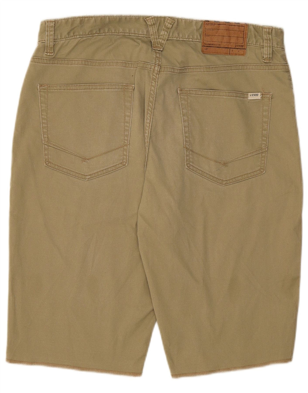 Shorts masculino casual Vans W32 médio cáqui algodão