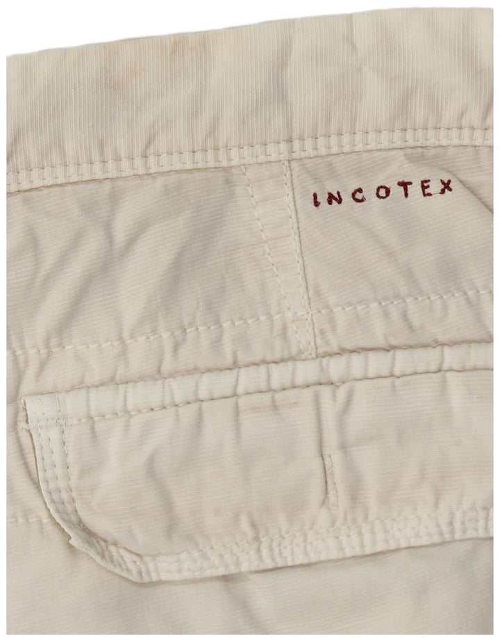 Shorts cargo masculino INCOTEX W34 grande branco