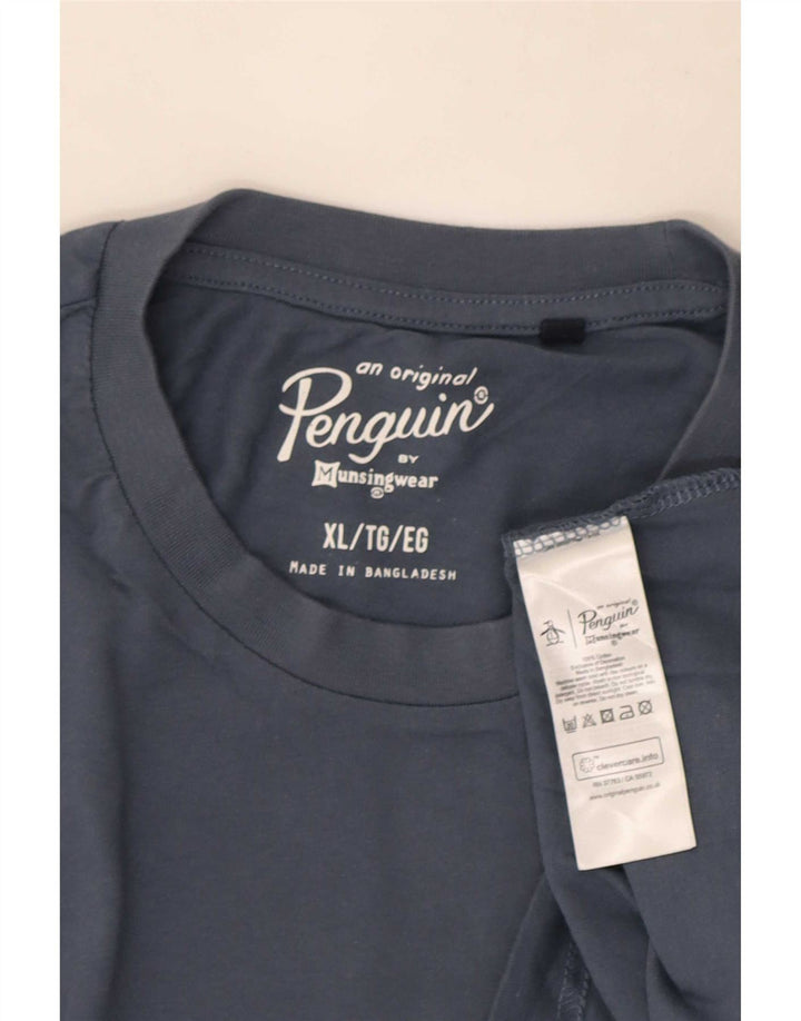 Penguin Masculino Top Manga Longa XL Azul Marinho Algodão
