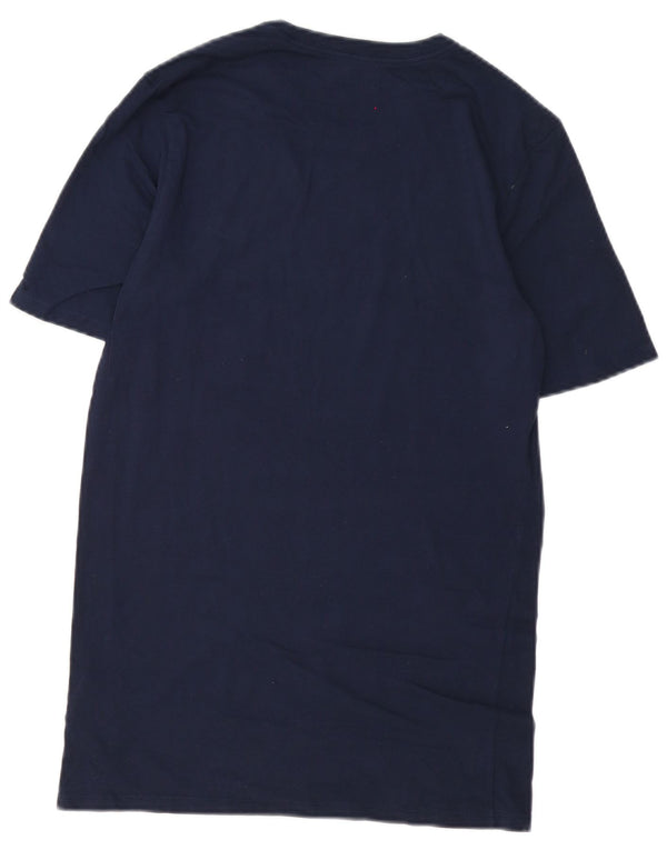 Camiseta masculina Nike Athletic Cut Top pequeno algodão azul marinho