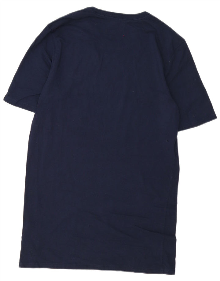 Camiseta masculina Nike Athletic Cut Top pequeno algodão azul marinho