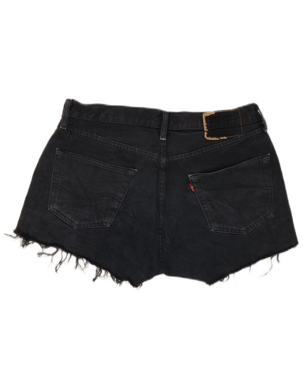 Shorts jeans feminino Levi's W33 médio algodão azul marinho