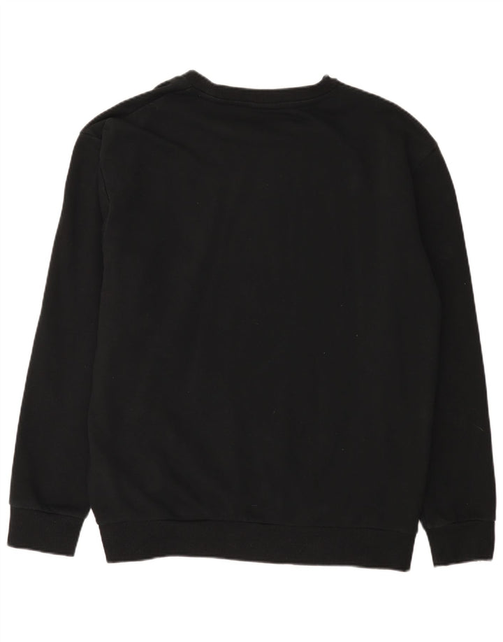 Fila moletom masculino jumper grande algodão preto