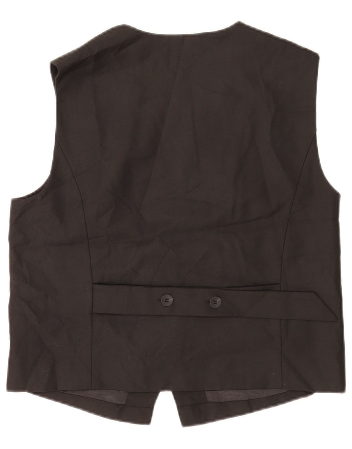Colete feminino Zara UK 14 poliéster preto médio