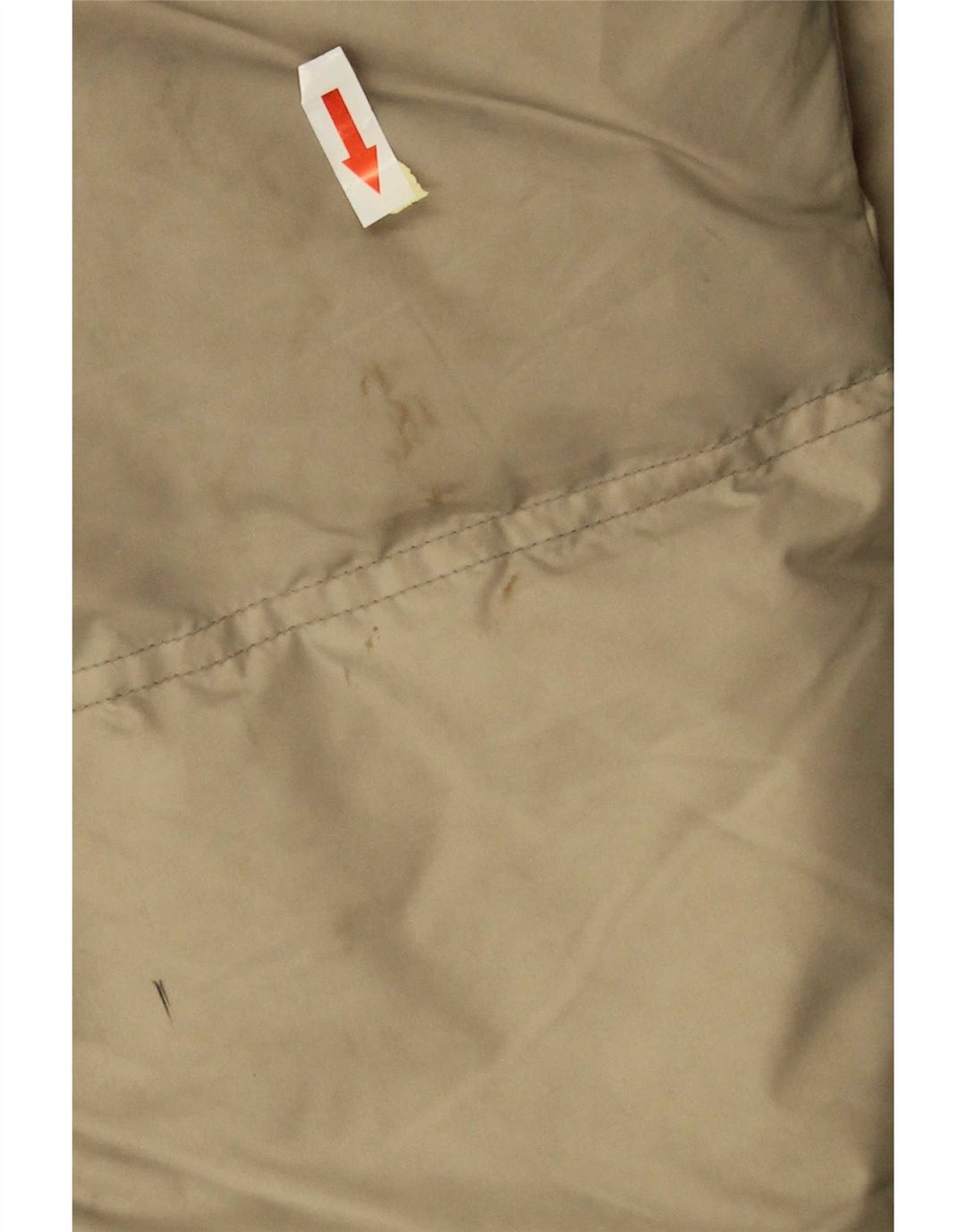 Jaqueta masculina acolchoada com capuz Champion UK 42 XL poliamida bege