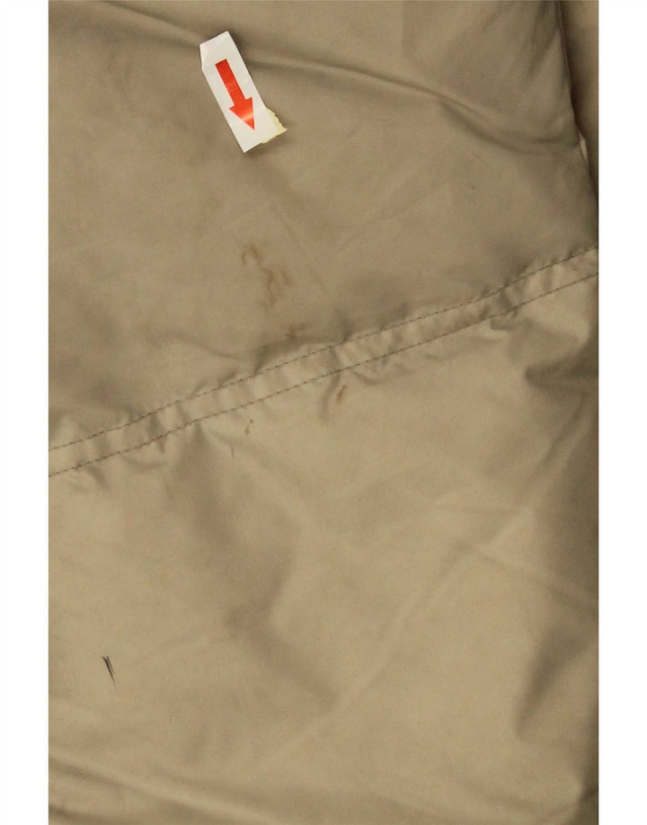 Jaqueta masculina acolchoada com capuz Champion UK 42 XL poliamida bege