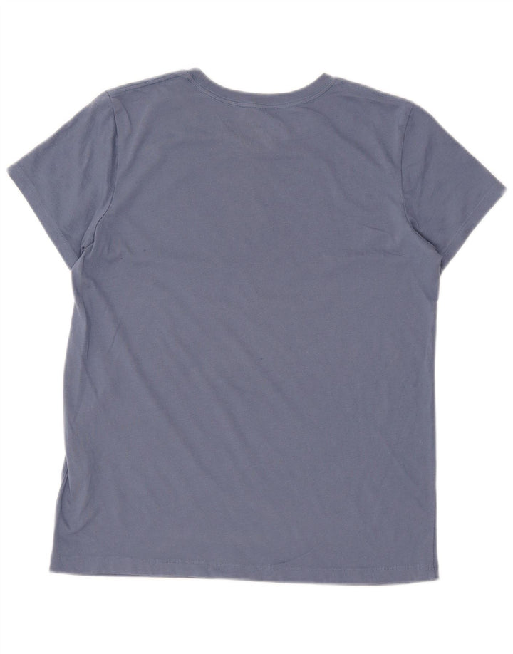Camiseta gráfica masculina Under Armour Top médio algodão azul