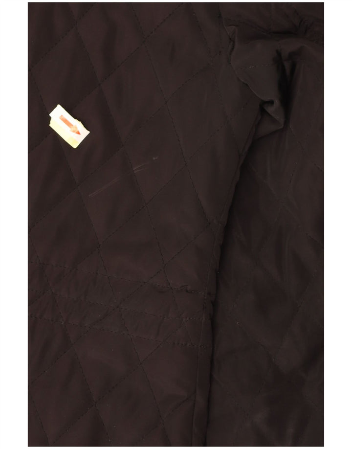 MICHAEL KORS Jaqueta feminina acolchoada com capuz e ajuste solto Reino Unido 10 pequena preta