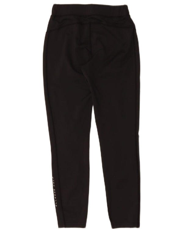 Leggings femininas Ellesse com corte gráfico UK 8 poliéster preto pequeno