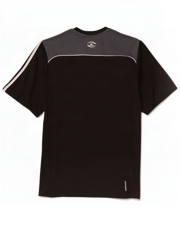 Adidas Mens Climacool Camiseta Top UK 48/50 XL Preto Colourblock Poliéster
