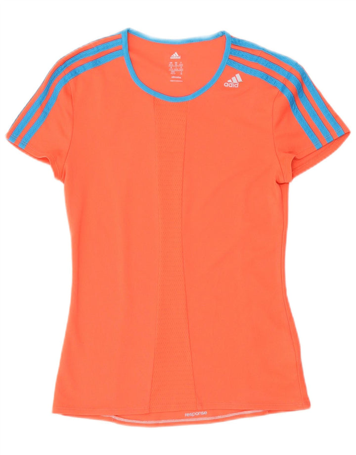 Camiseta Adidas Climalite Feminina Top UK 4/6 XS Laranja Poliéster