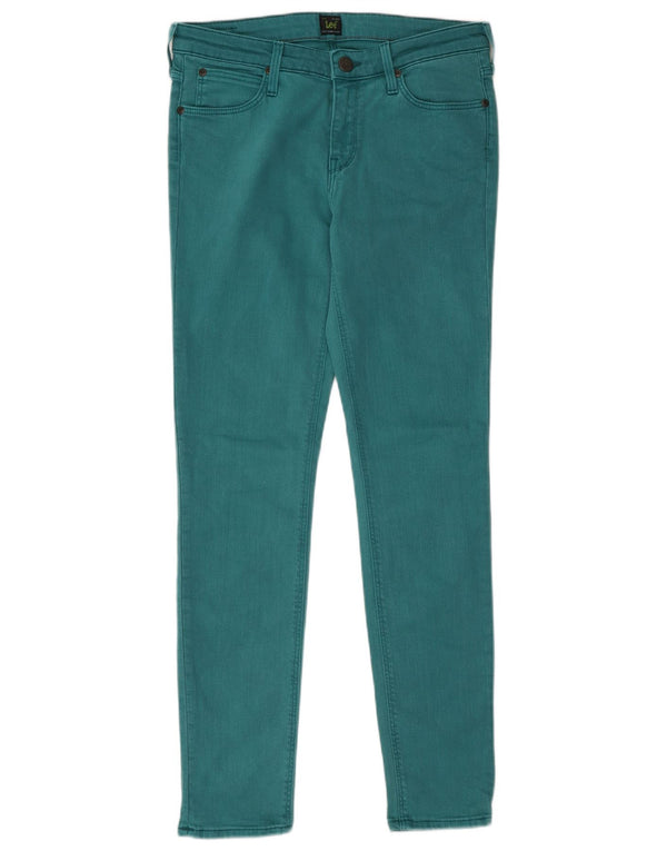 Lee Womens Scarlett Skinny Jeans W29 L31 Algodão Verde
