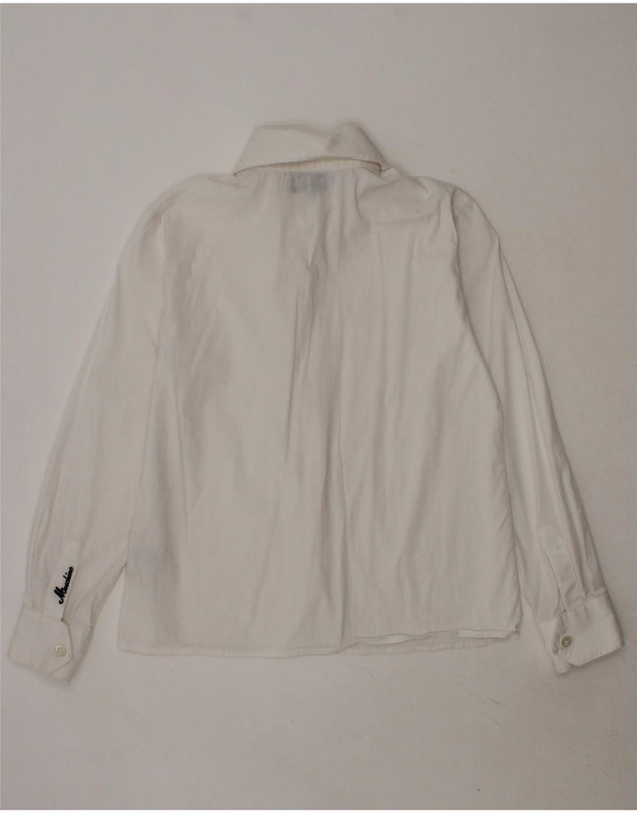 MOSCHINO Girls Shirt 5-6 Years White Cotton Vintage Moschino and Second-Hand Moschino from Messina Hembry 