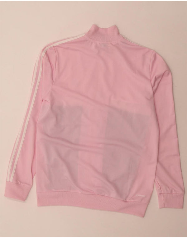ADIDAS Meninas Treino Top Jaqueta 15-16 Anos Rosa Colorblock Poliéster