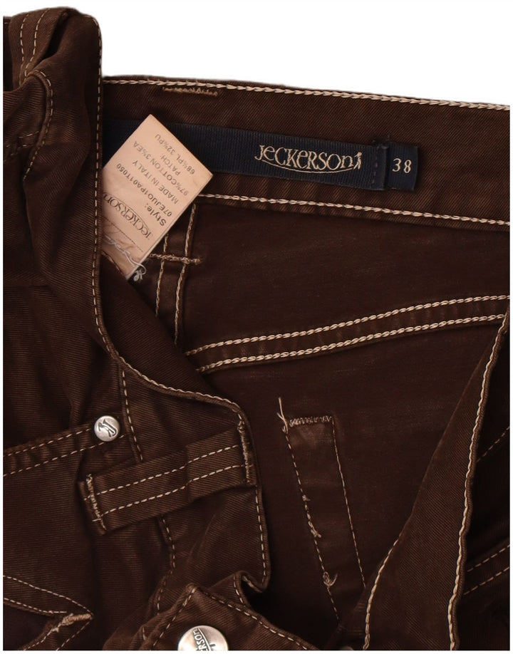 Jeans retos masculinos Jeckerson W38 L30 algodão marrom