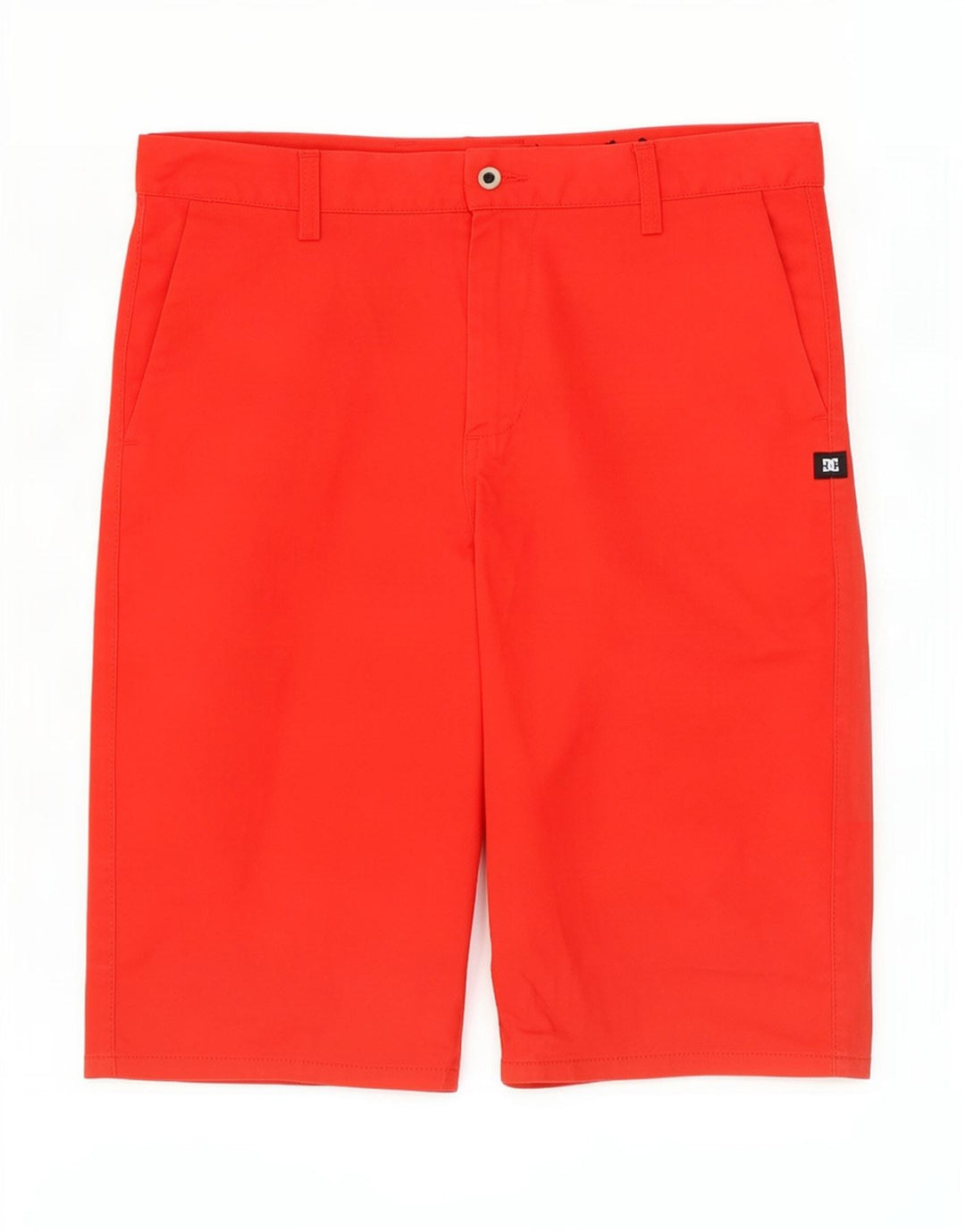 Bermuda masculina DC W28 pequena algodão vermelho