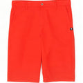 Bermuda masculina DC W28 pequena algodão vermelho