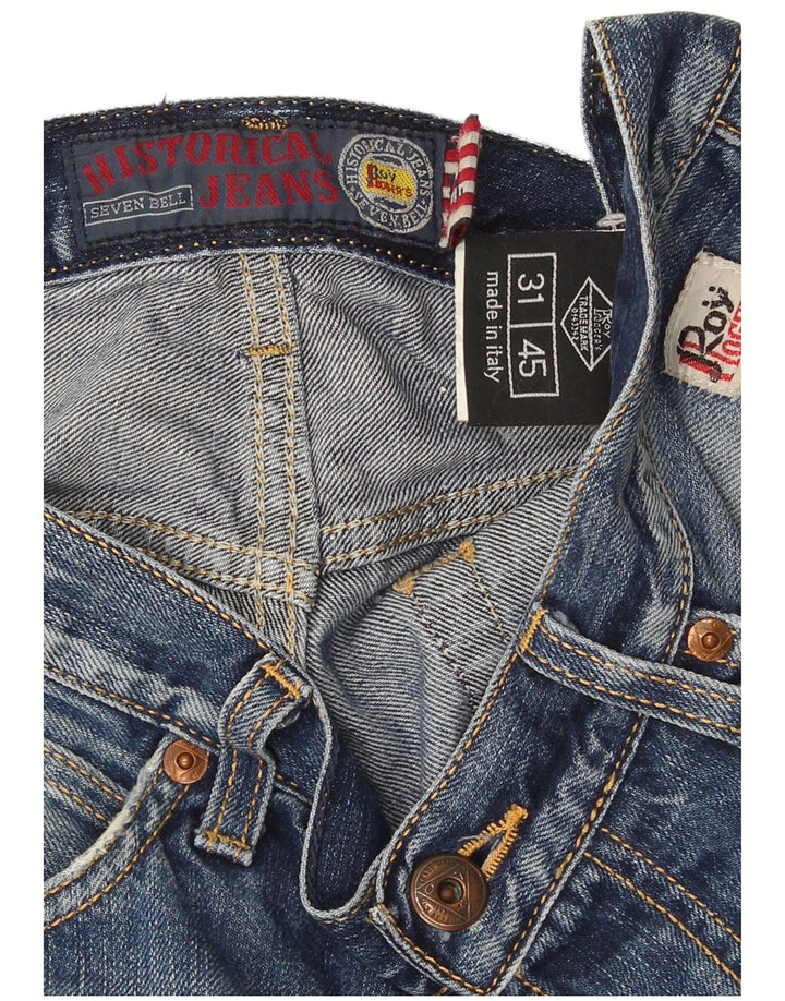 Calça jeans reta masculina Roy Rogers IT 45 pequena W31 L34 azul