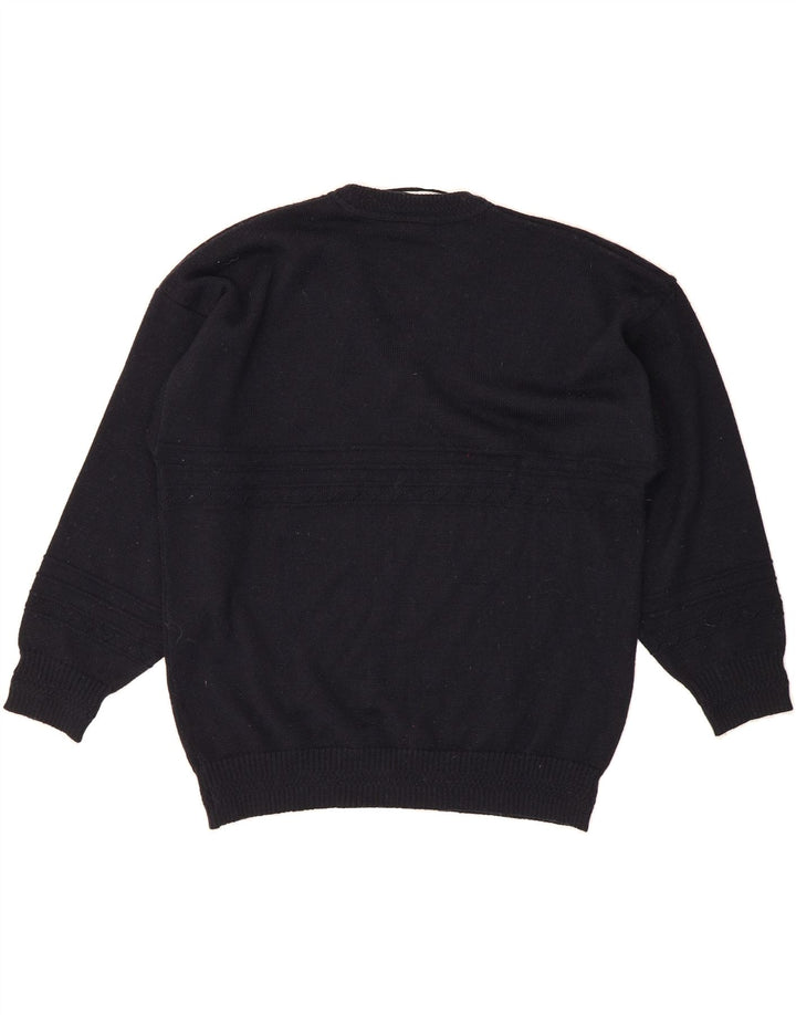 WESTBURY Mens V-Neck Jumper Sweater IT 48/50 Medium Navy Blue Wool Vintage WESTBURY and Second-Hand WESTBURY from Messina Hembry 