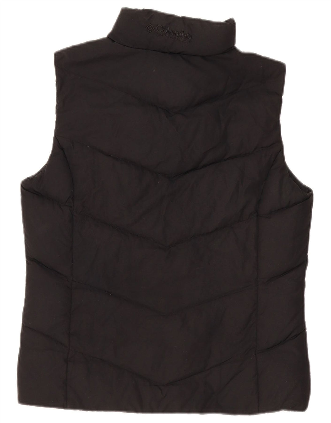 Columbia Womens Oversized acolchoado Gilet UK 10 pequeno poliéster preto