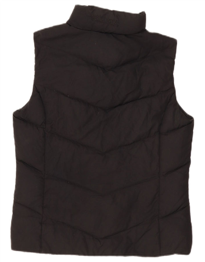Columbia Womens Oversized acolchoado Gilet UK 10 pequeno poliéster preto
