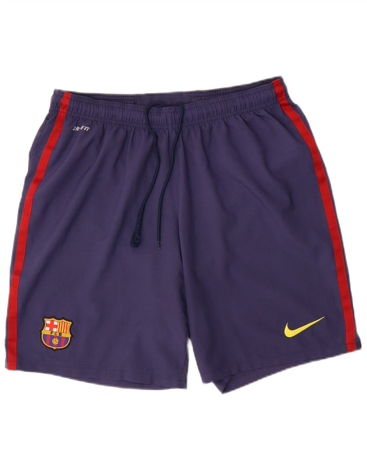 Nike Mens Barcelona Sport Shorts XL Azul Marinho Poliéster