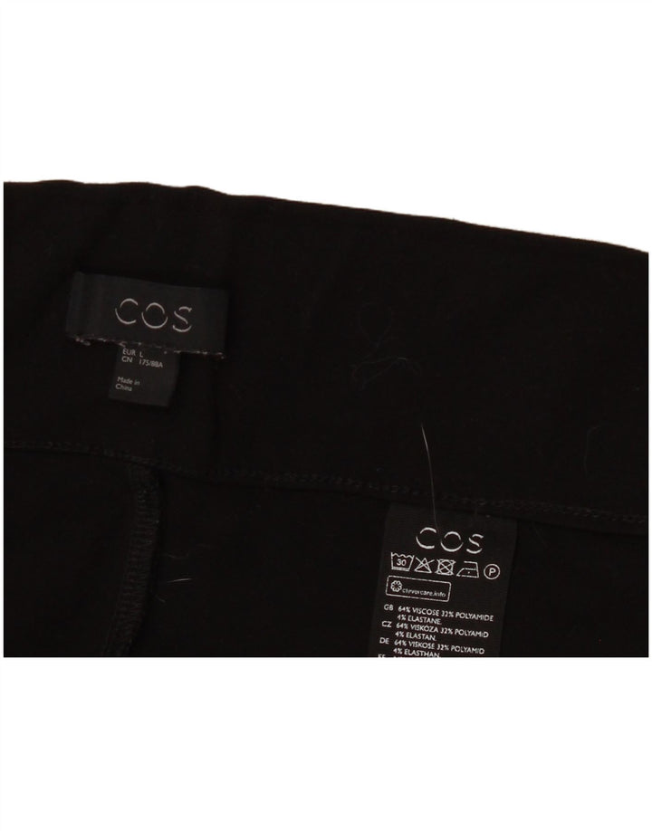 Leggings femininas Cos UK 16 grandes viscose preta