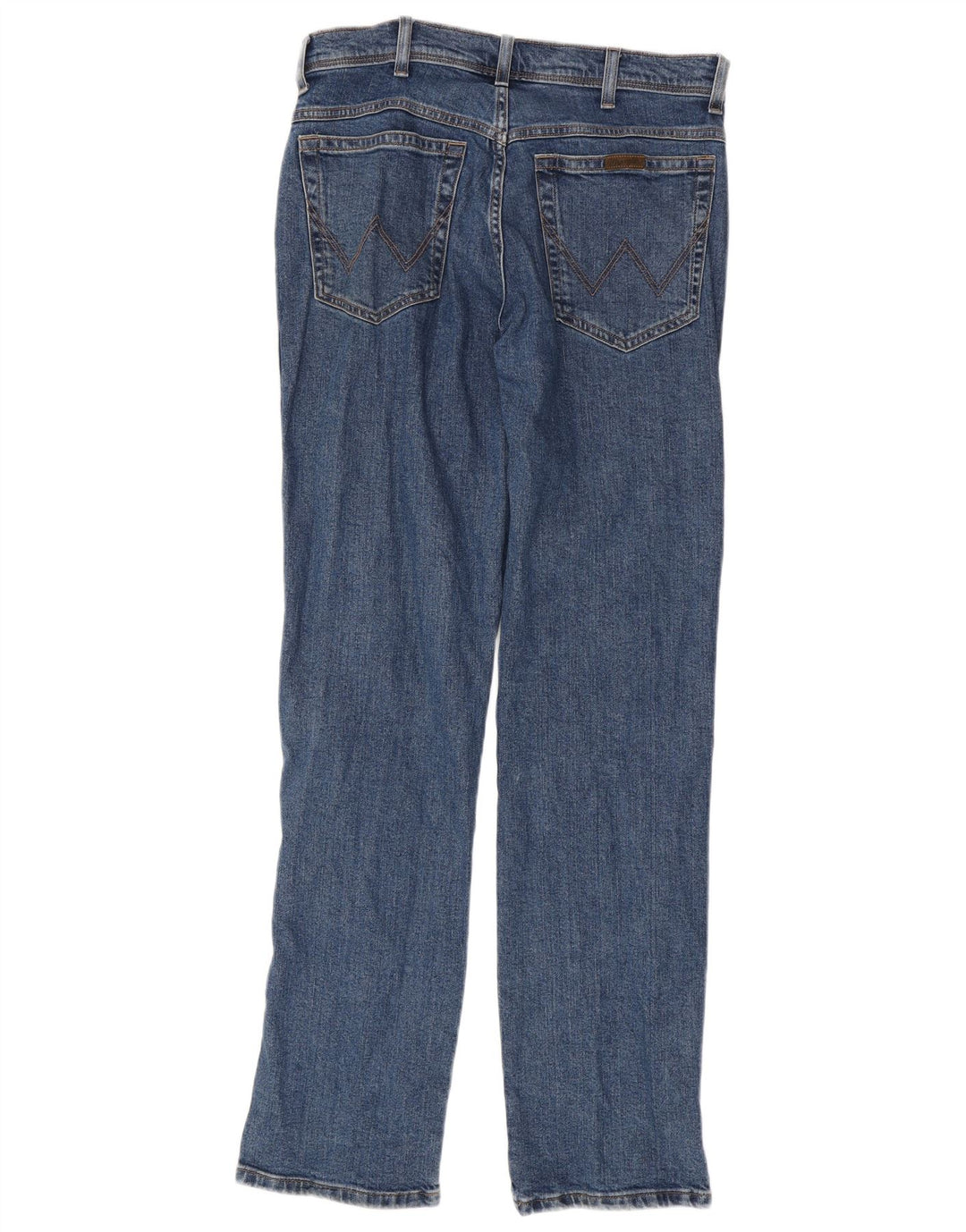 Calça jeans reta masculina WRANGLER regular fit W33 L34 algodão azul