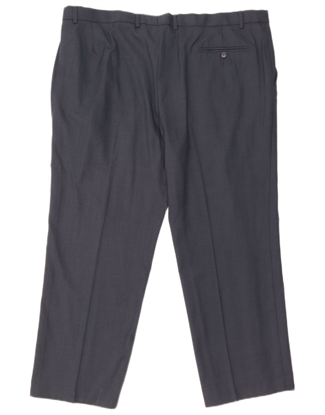 Calça masculina de terno reto MARKS & SPENCER W44 L29 azul poliéster