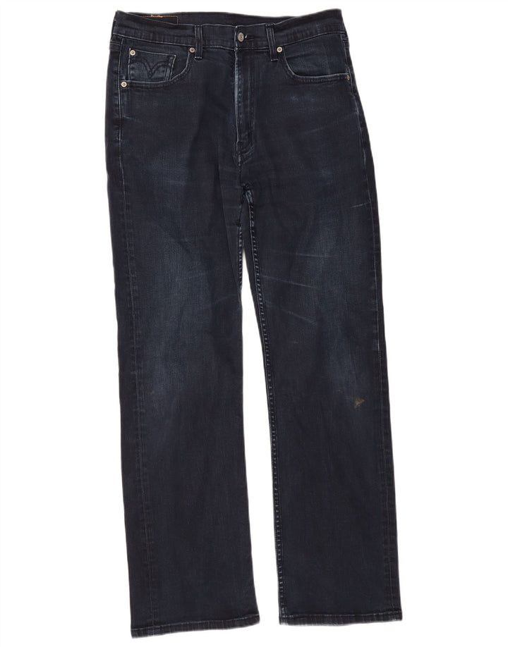 Levi's Masculino 506 Straight Jeans W34 L32 Azul Marinho Algodão