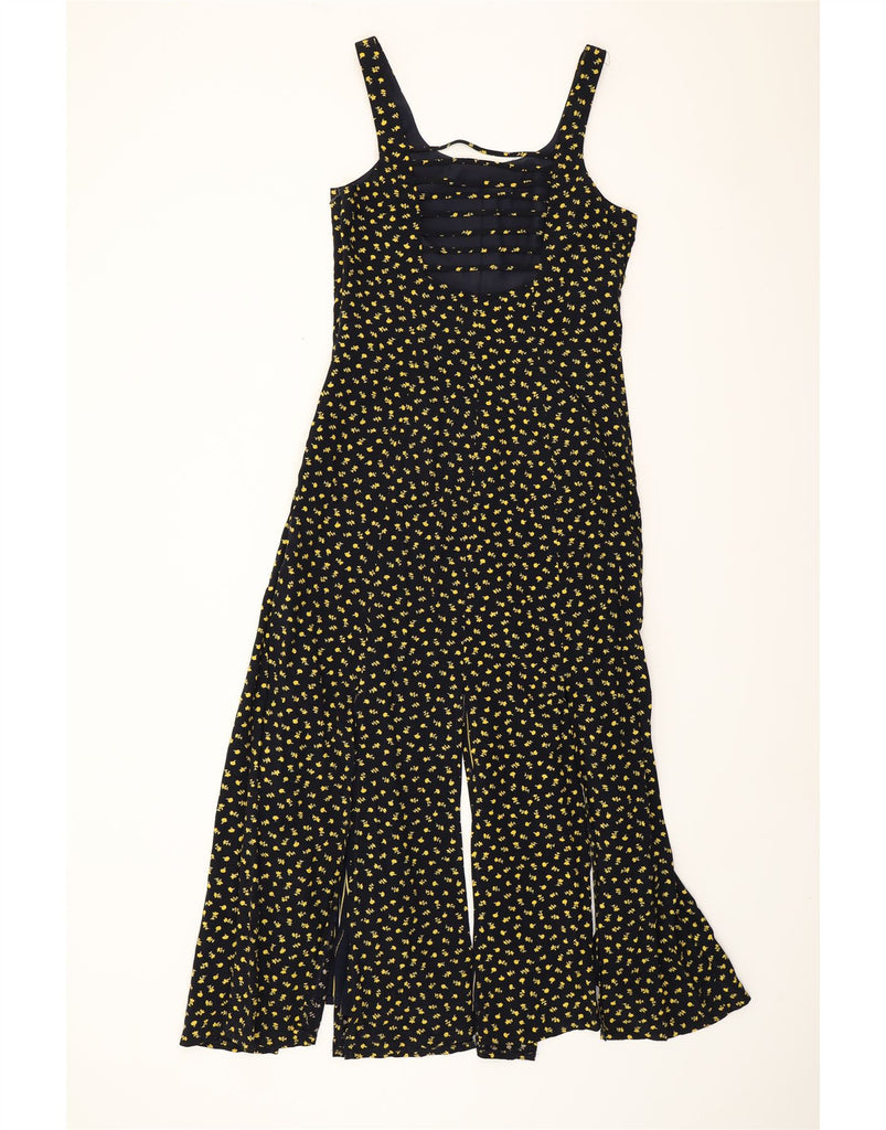 JOSEPH RIBKOFF Womens Sleeveless Maxi Dress UK 14 Large  Navy Blue Floral Vintage Joseph Ribkoff and Second-Hand Joseph Ribkoff from Messina Hembry 