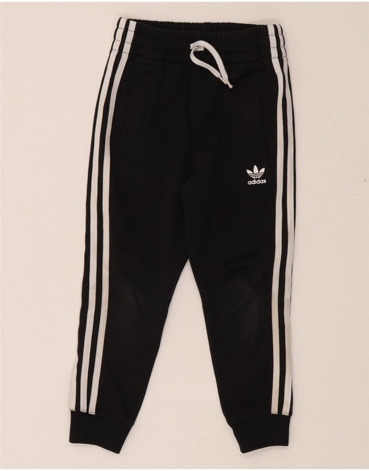 Calças de treino ADIDAS Meninos Joggers 5-6 Anos Preto Poliéster