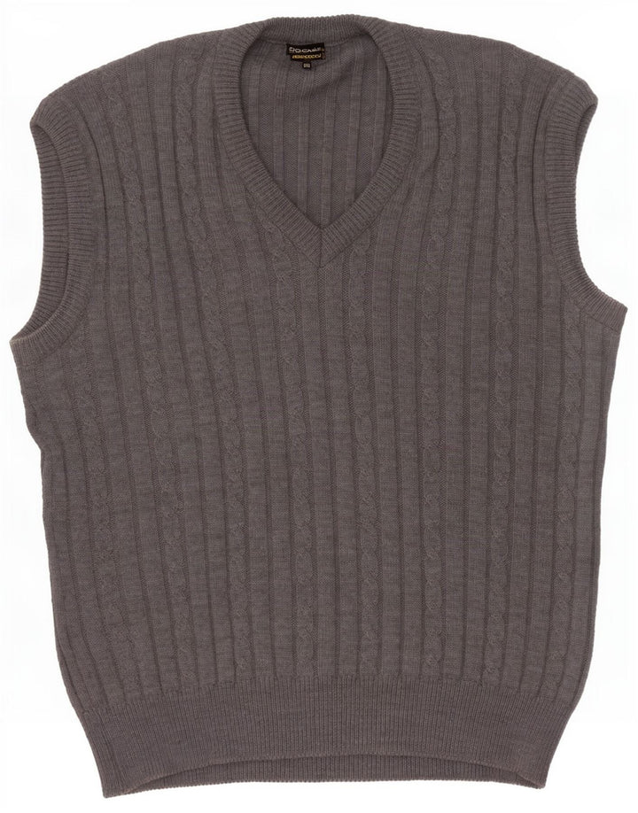 Jockey Mens Vest Regata XL Lã Cinza