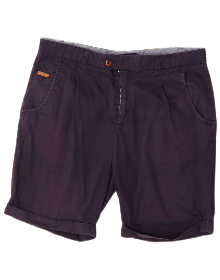 Zara Mens Chino Shorts EU 42 Grande W32 Azul Marinho