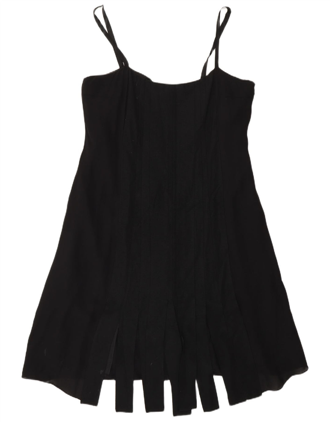 Vestido feminino Fenn Wright Manson em linha A Reino Unido 16 grande seda preta