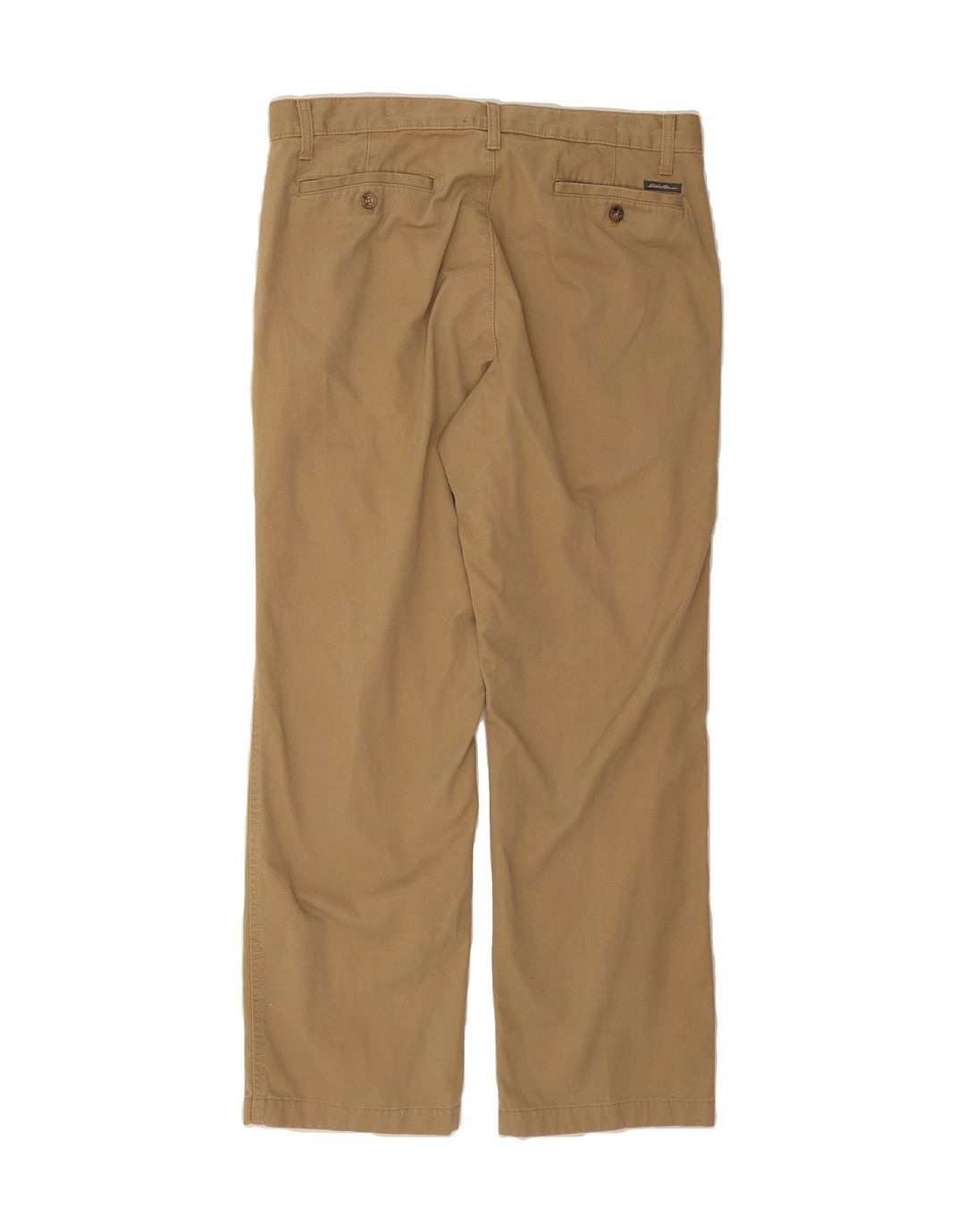 EDDIE BAUER Mens Straight Chino Trousers W34 L30 Beige Cotton Vintage Eddie Bauer and Second-Hand Eddie Bauer from Messina Hembry 
