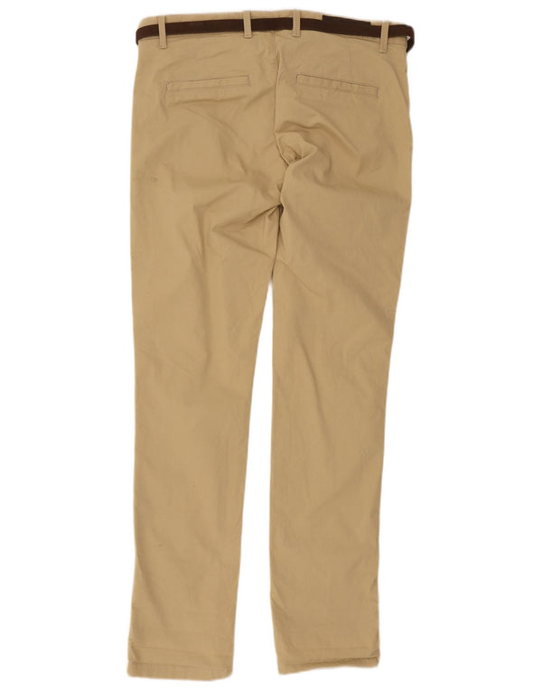 Zara Mens Skinny Chino Calças EU 42 Grande W32 L33 Bege