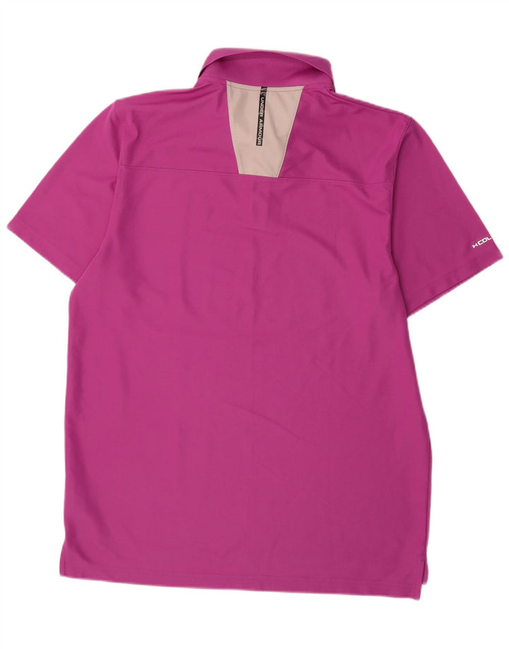 Camisa polo masculina Under Armour Heat Gear grande poliéster roxo
