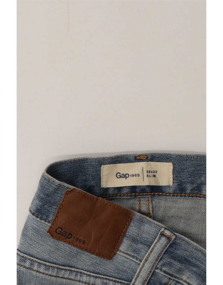 Gap Mens Jeans Slim Angustiado W32 L32 Azul