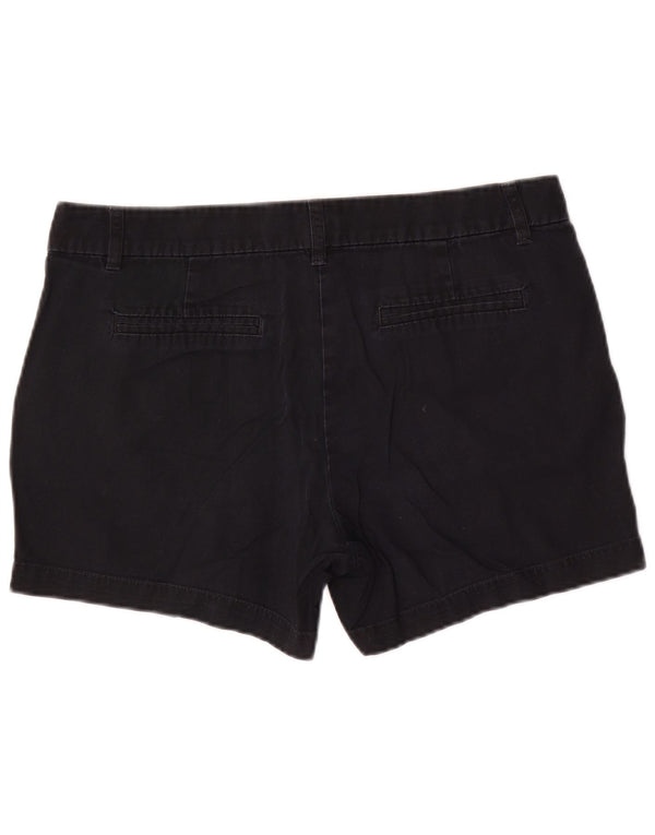 J. Crew Shorts Chino Feminino US 10 Grande W34 Algodão Preto