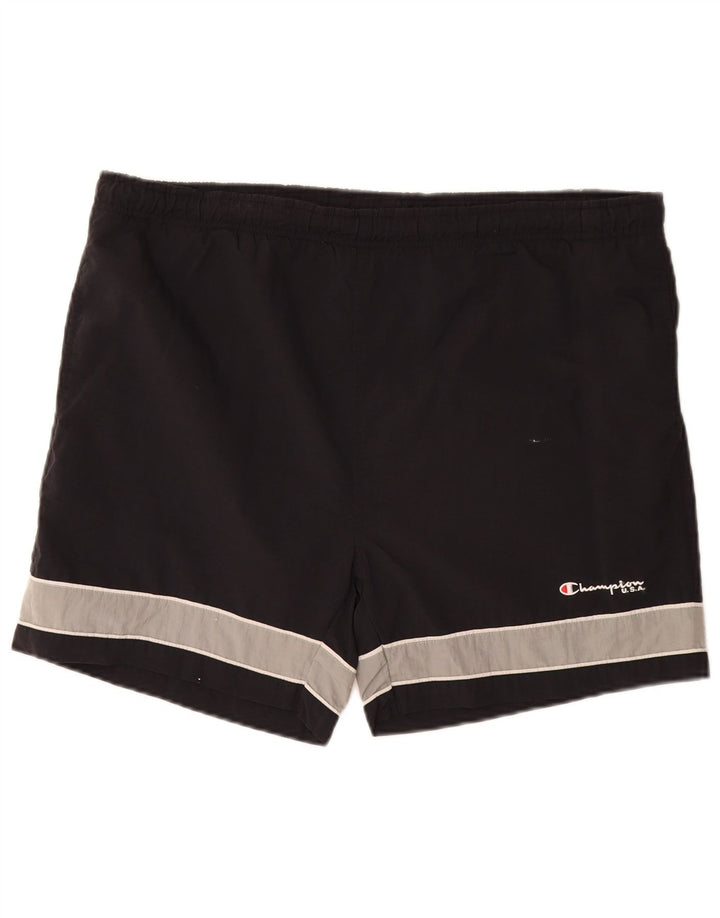Shorts de natação masculino CHAMPION XL preto colorblock